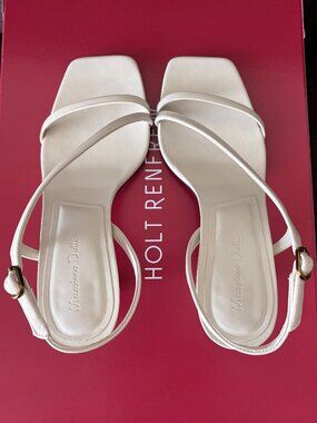 Massimo Dutti Strappy Heeled Leather Sandals